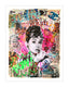 Audrey Time- Original Collage Painting on Paper
