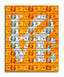 Love Neon - Orange - Original Collage Painting on Paper