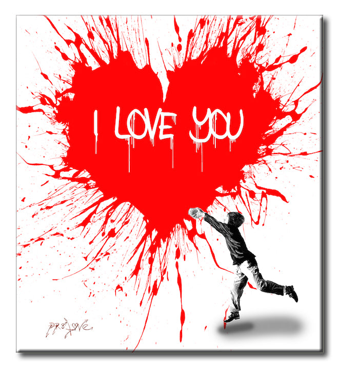 I Love You – Giclée printed on Canvas or Paper