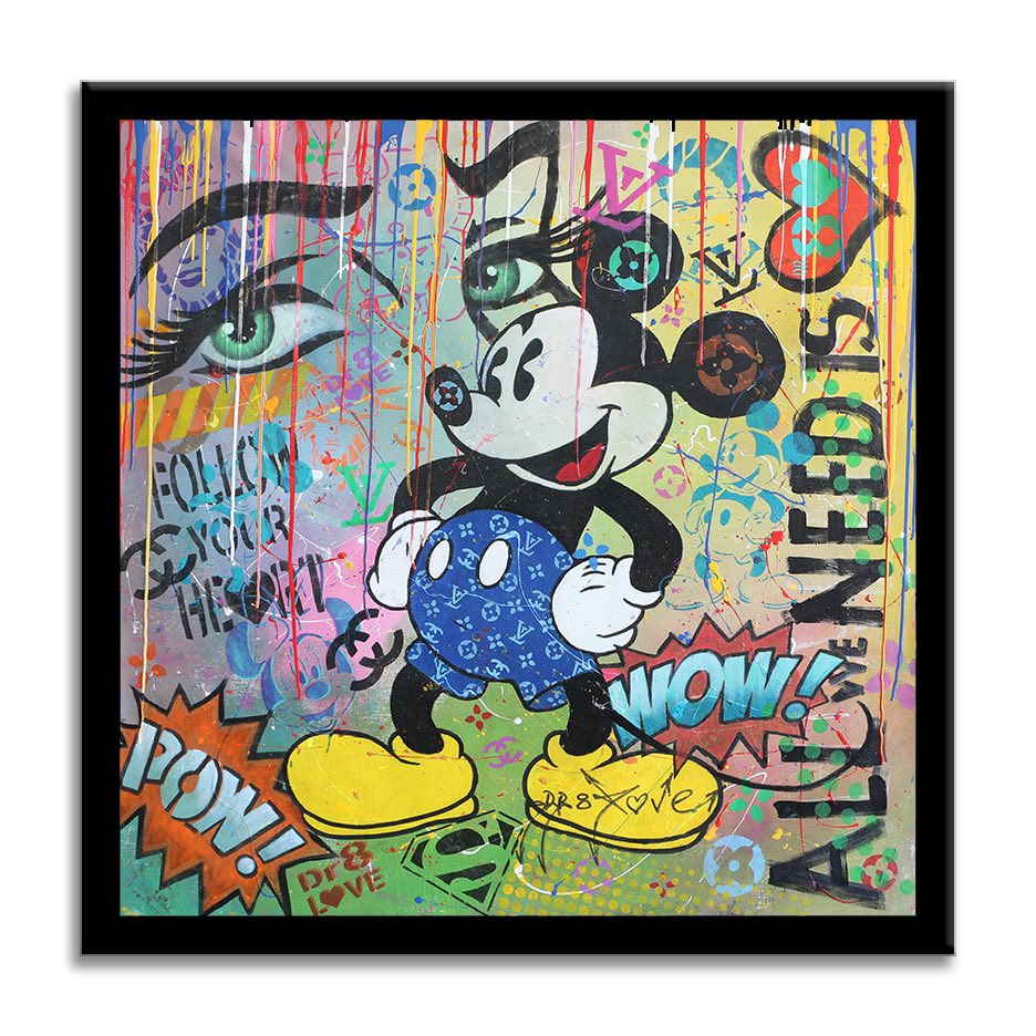 All we need Mickey - Original Painting on Canvas