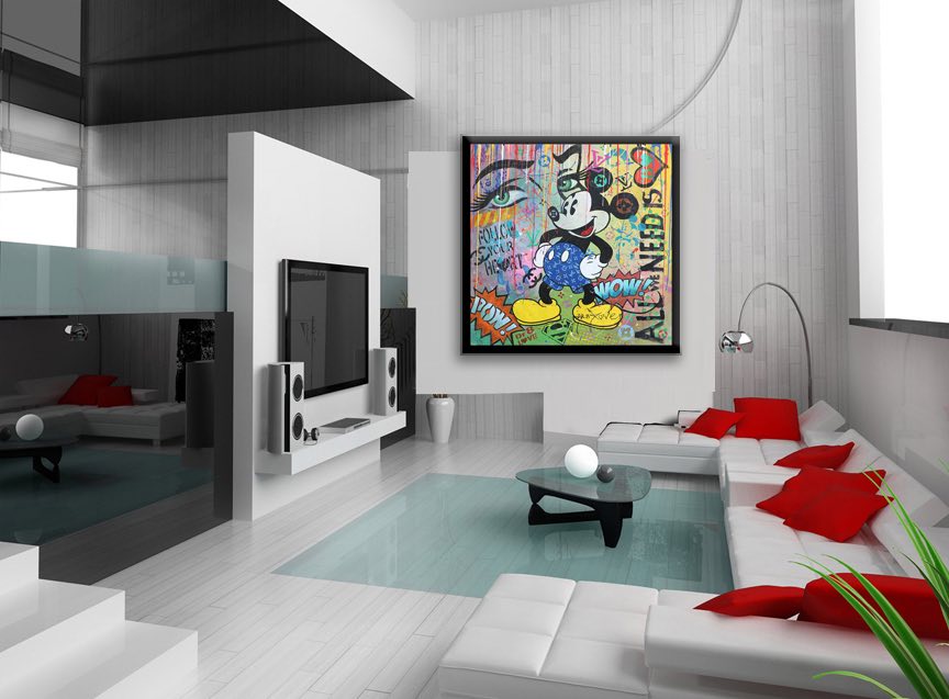 All we Need Mickey – Giclée printed on Canvas or Paper