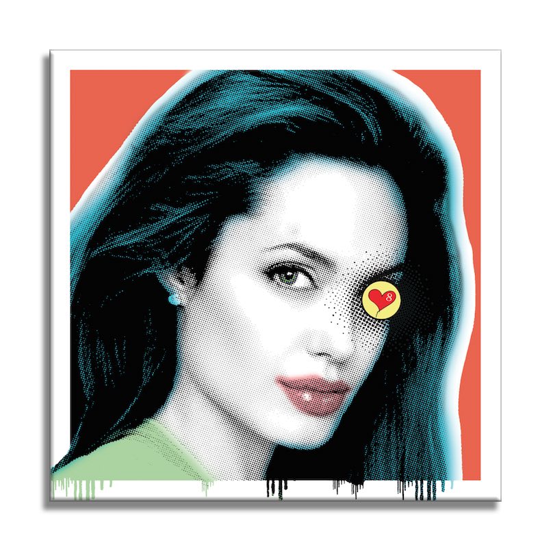 Angelina Jolie - Go Rider  – Giclée printed on Canvas or Paper