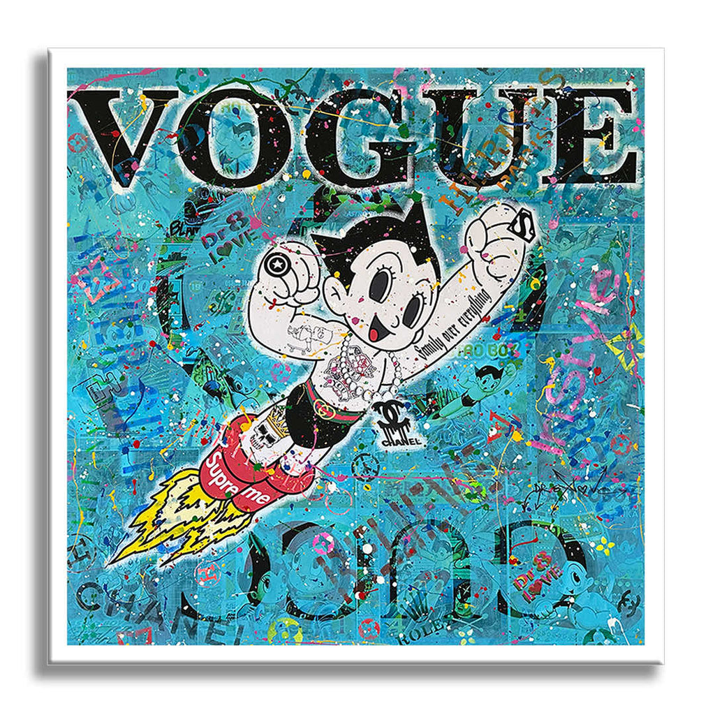 Astro Boy Vogue - Original Painting on Canvas