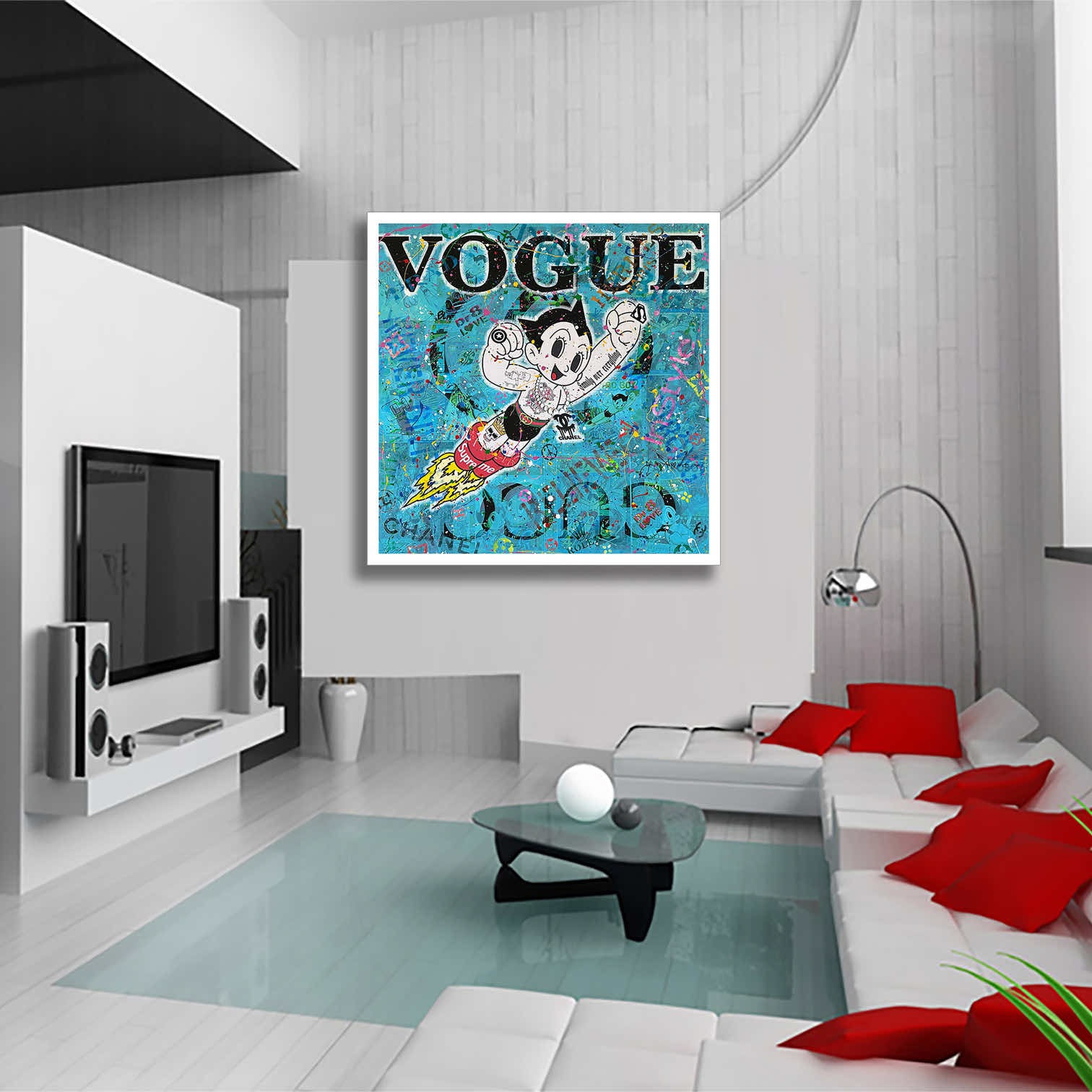 Astro Boy Vogue - Original Painting on Canvas