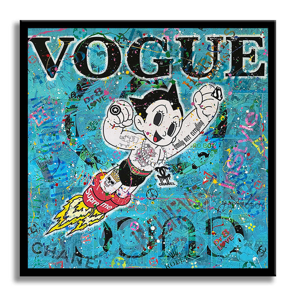 Astro Boy Vogue - Original Painting on Canvas