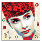 Audrey Hepburn Red – Giclée printed on Canvas or Paper