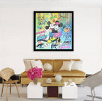 Big Hug - Mickey Minnie - Original Painting on Canvas