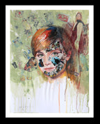 Break it Up! - Original Collage Painting on Paper