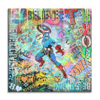 Captain America Just B You - Original Painting on Canvas
