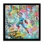 Captain America Just B You - Original Painting on Canvas