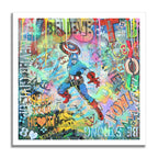 Captain America Just B You - Original Painting on Canvas