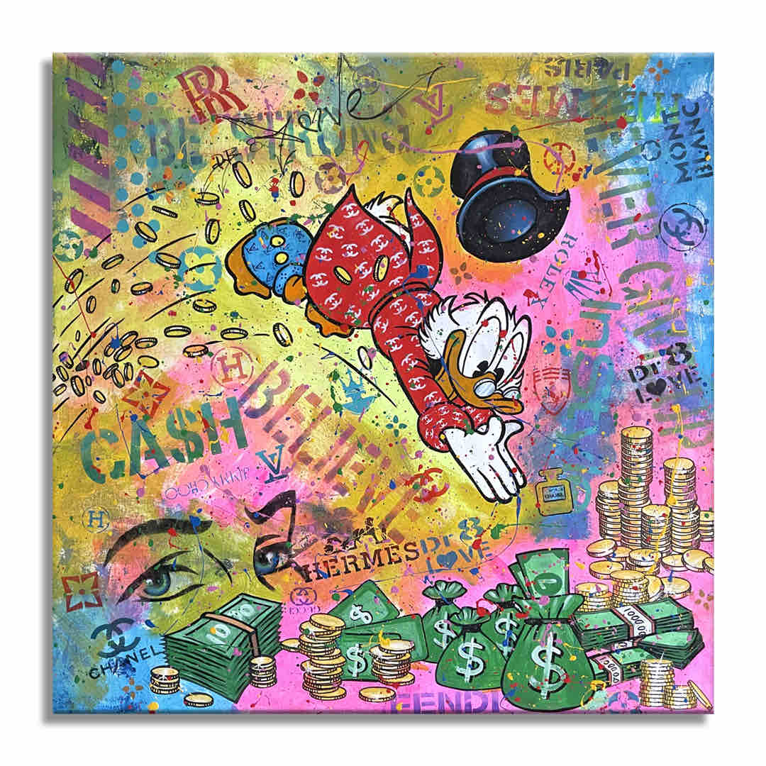 Cash Rules - Original Painting on Canvas