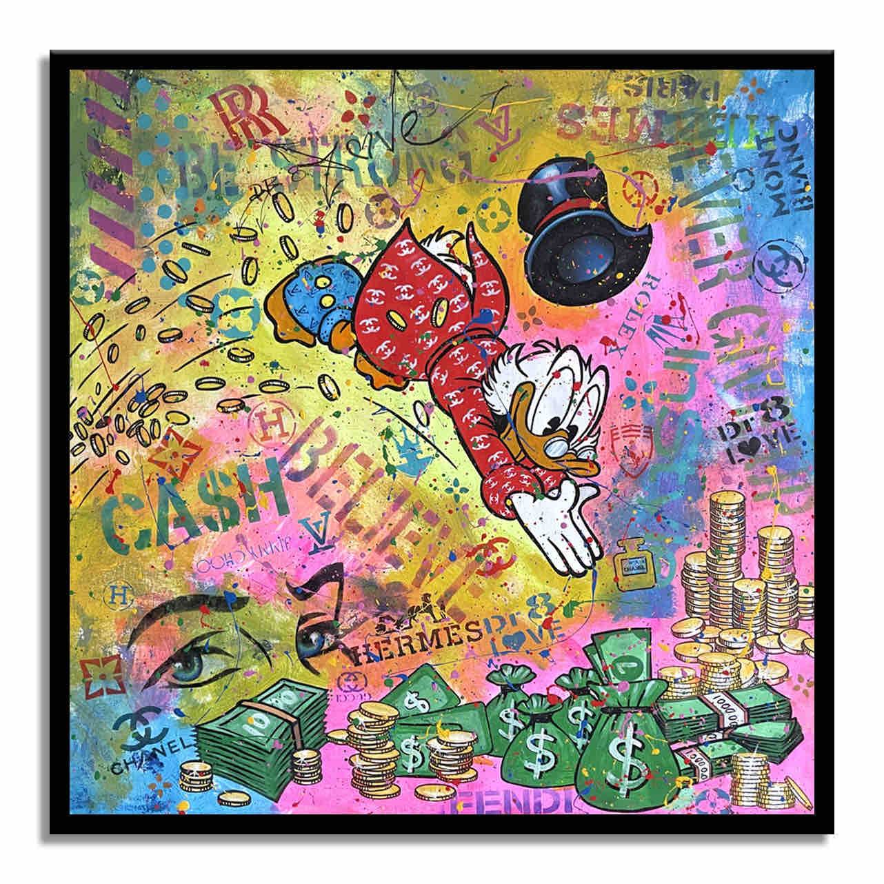 Cash Rules - Original Painting on Canvas