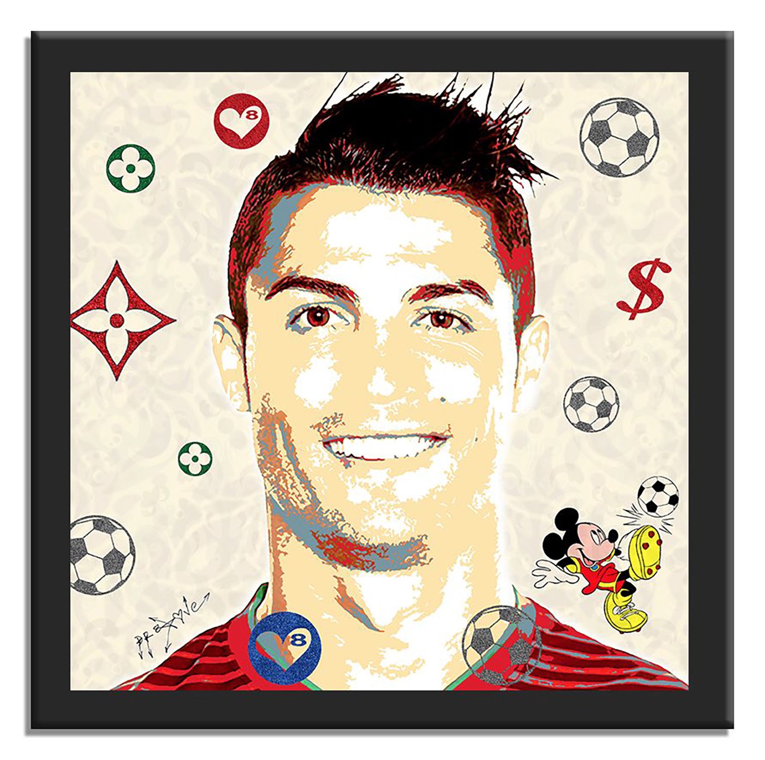 Cristiano Ronaldo - Portugal – Giclée printed on Canvas or Paper