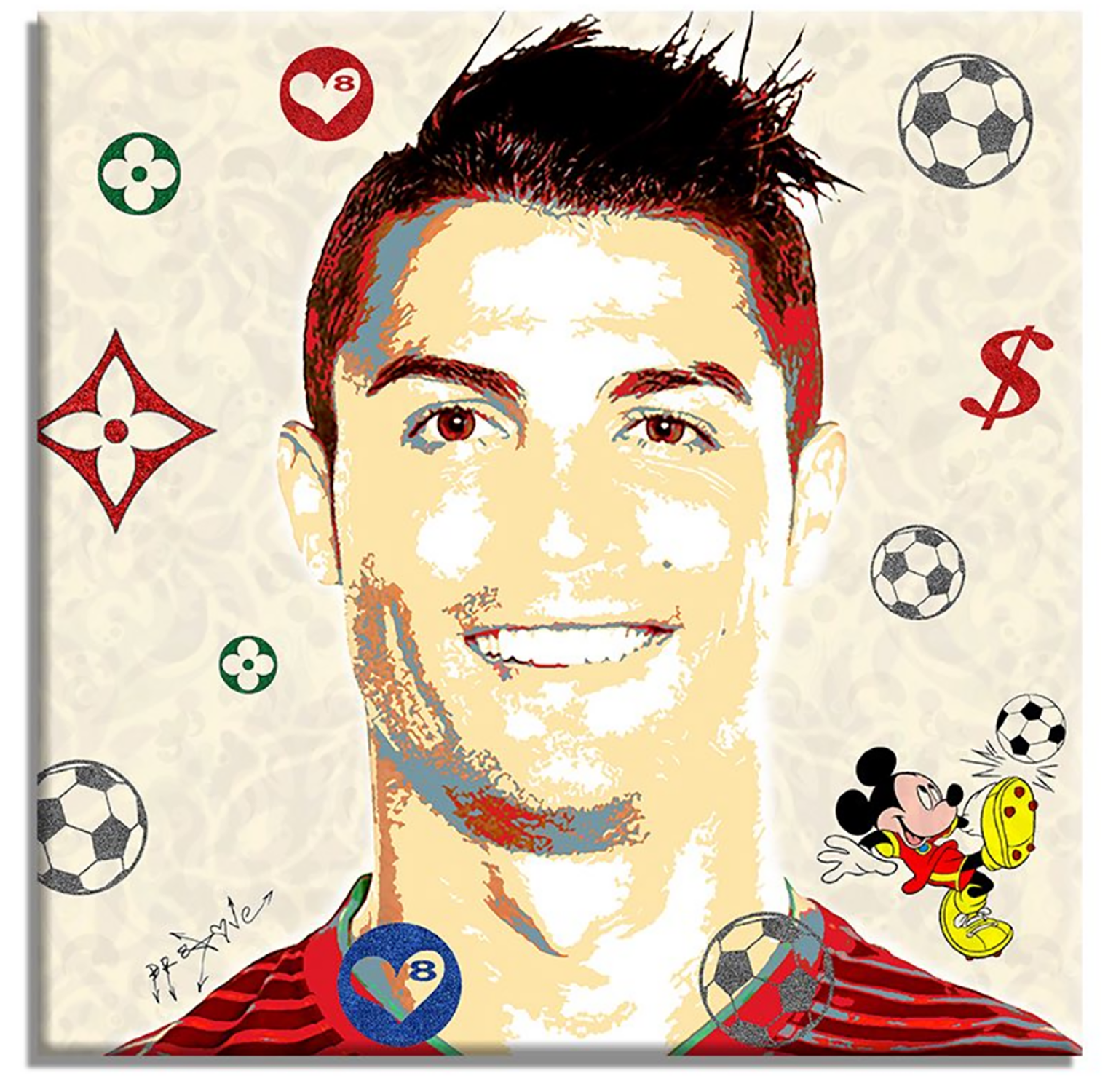 Cristiano Ronaldo - Portugal – Giclée printed on Canvas or Paper