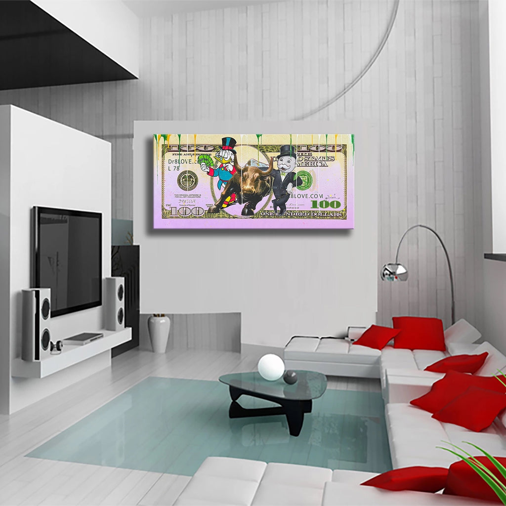 Dollar Money Flow  – Giclée printed on Canvas or Paper