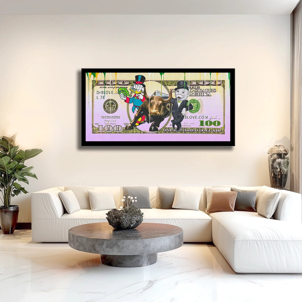 Dollar-Money Flow - Original Painting on Canvas