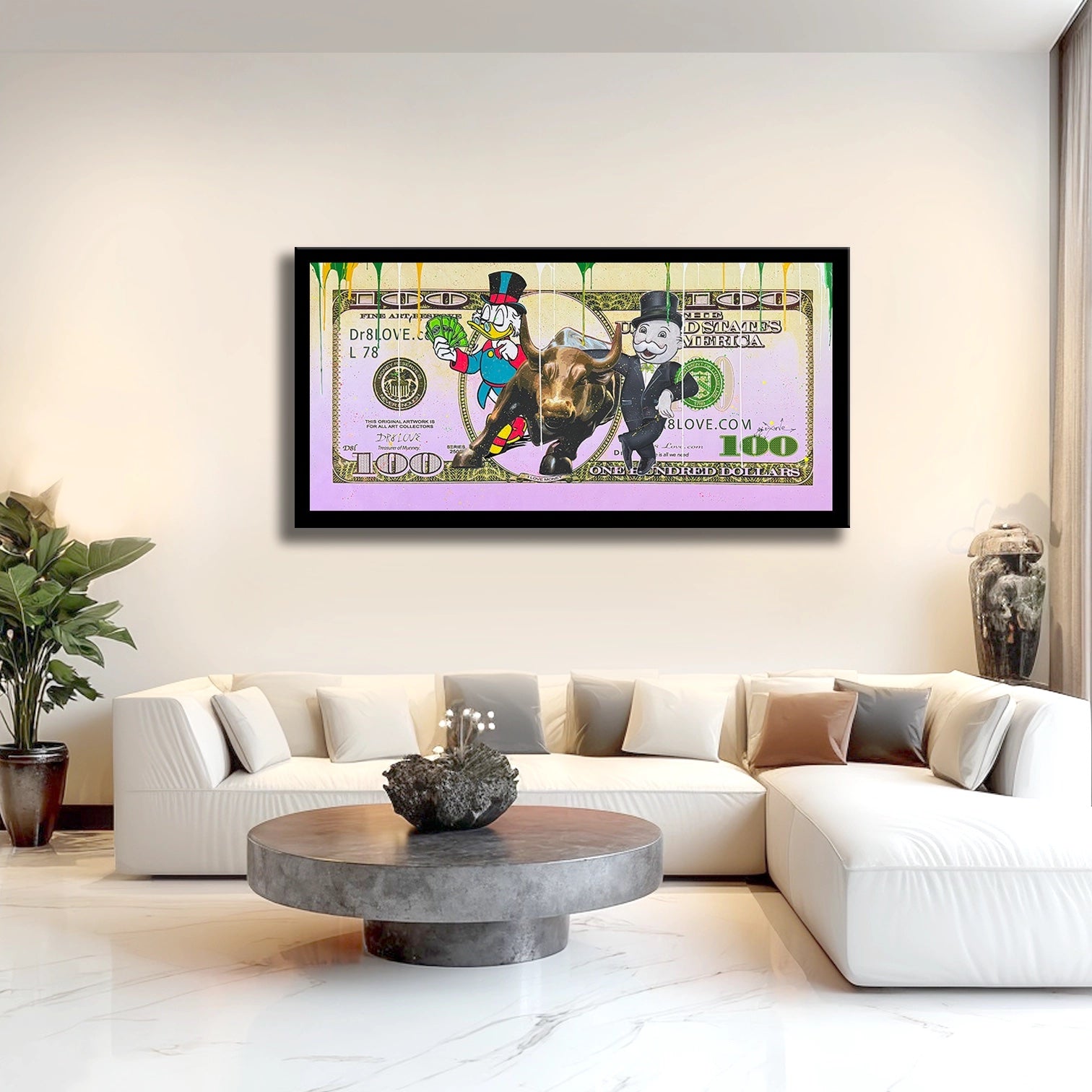Dollar Money Flow  – Giclée printed on Canvas or Paper