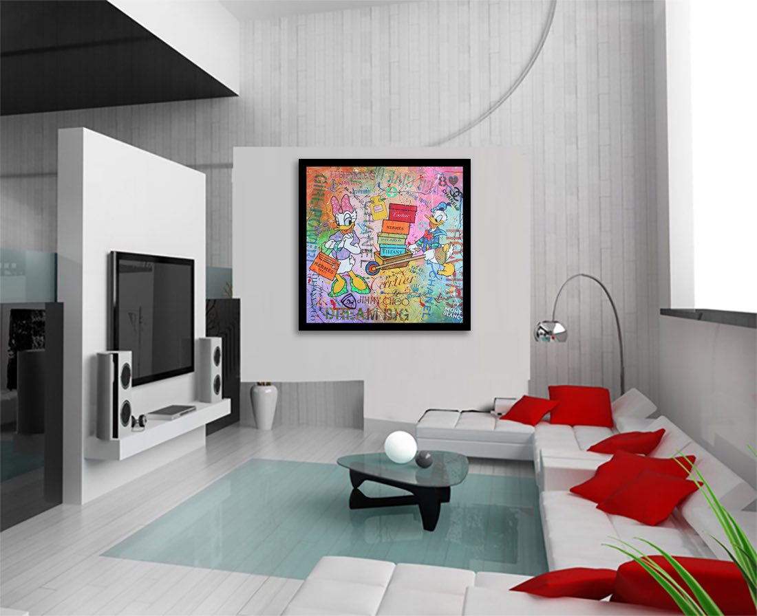 Donald & Daisy Dreams - Original Painting on Canvas