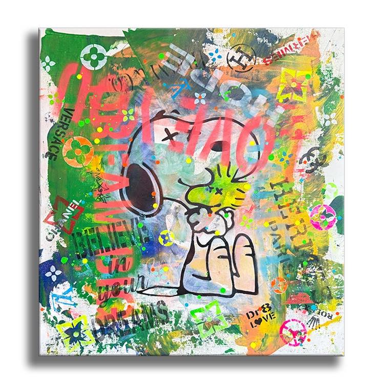 Dream Love Snoopy  – Giclée printed on Canvas or Paper