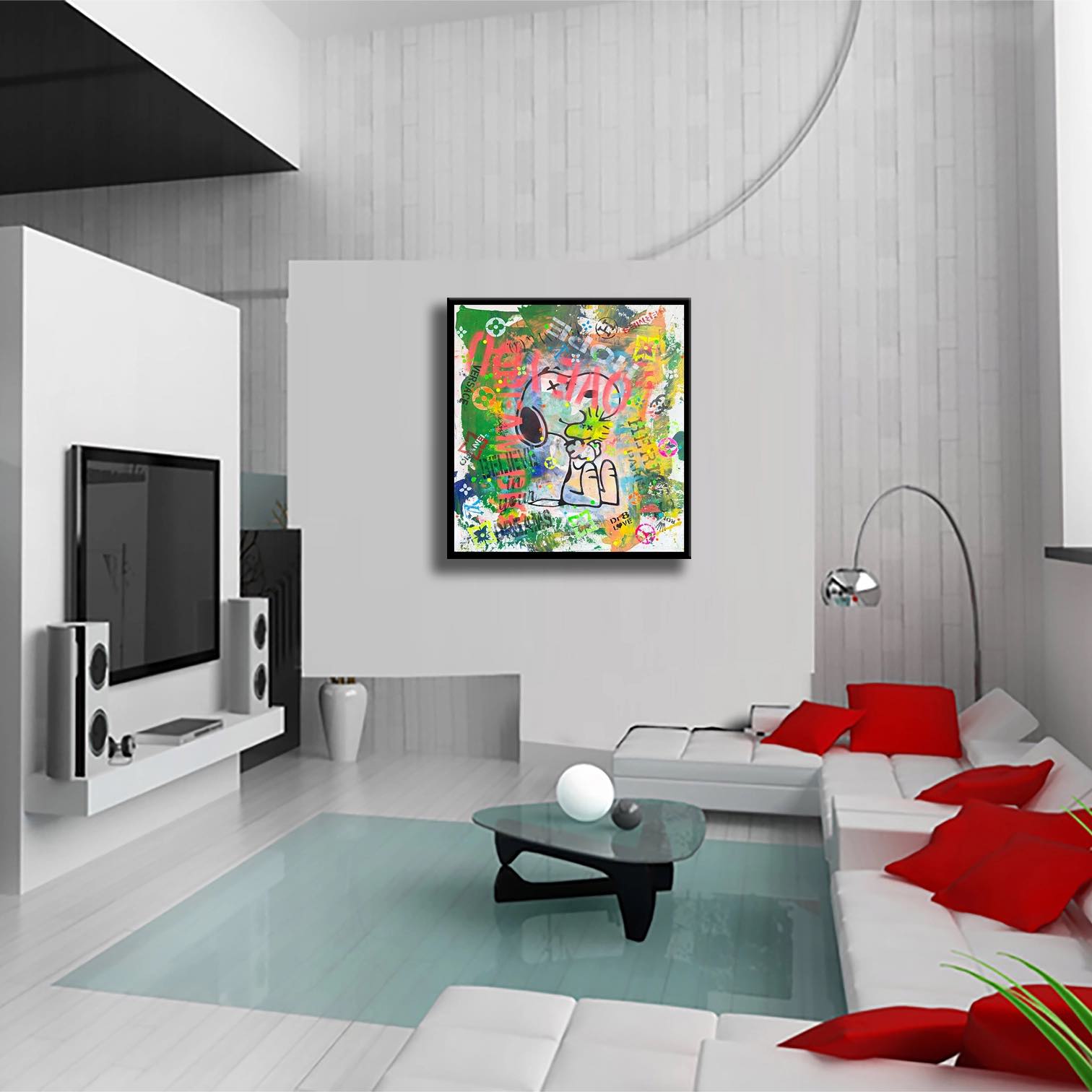 Dream Love Snoopy  – Giclée printed on Canvas or Paper