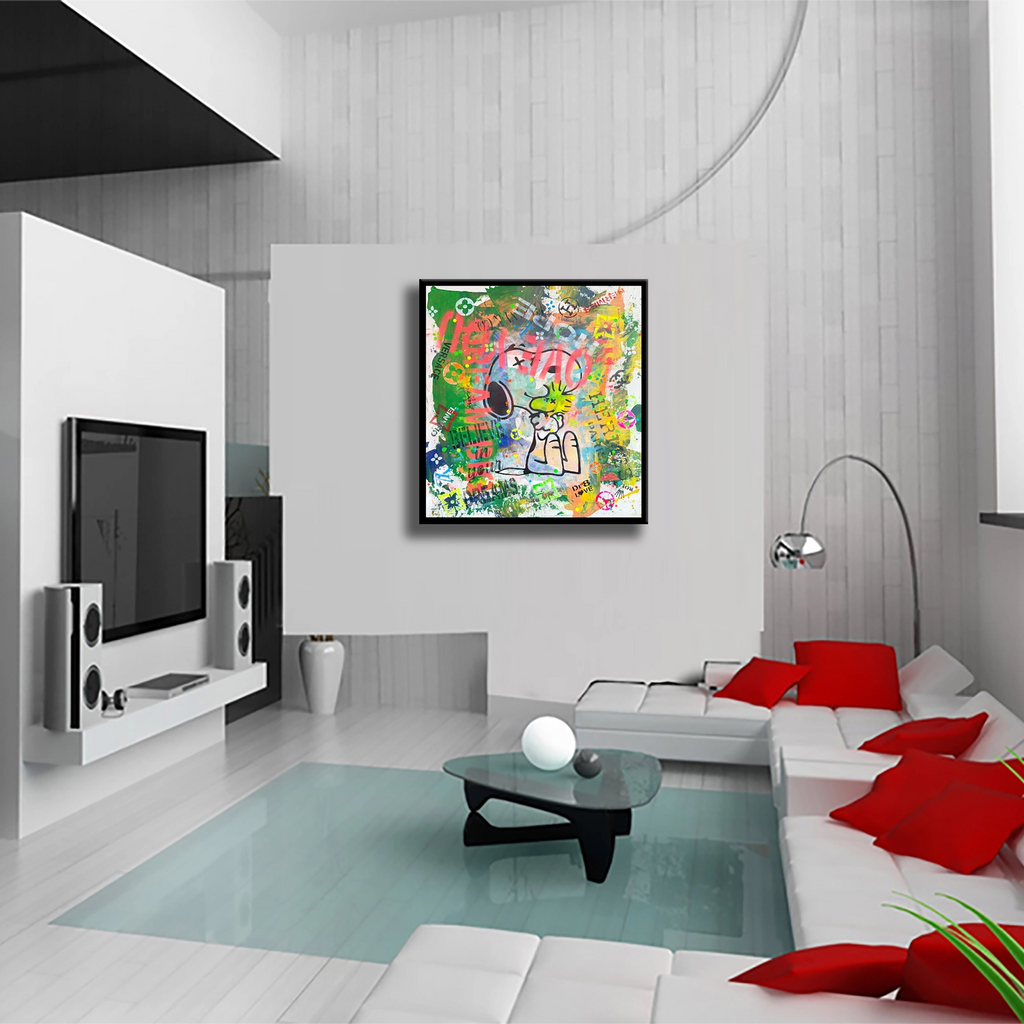 Dream Love Snoopy - Original Painting on Canvas