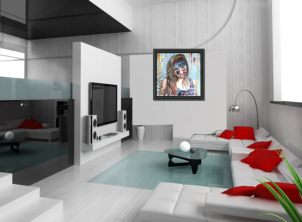 Fantastic - Original Collage Painting on Canvas