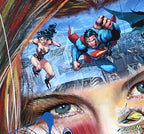 Fantastic - Original Collage Painting on Canvas