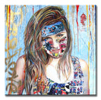 Fantastic - Original Collage Painting on Canvas
