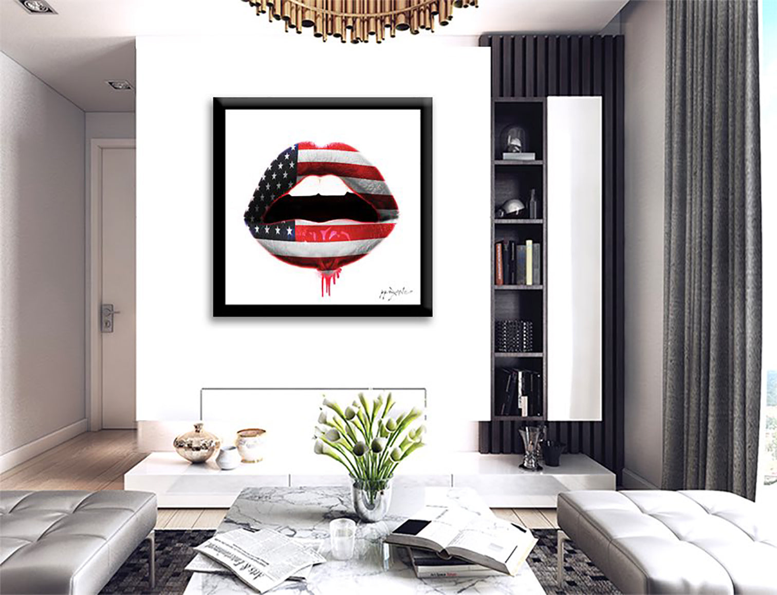 Flag - USA – Giclée printed on Canvas or Paper