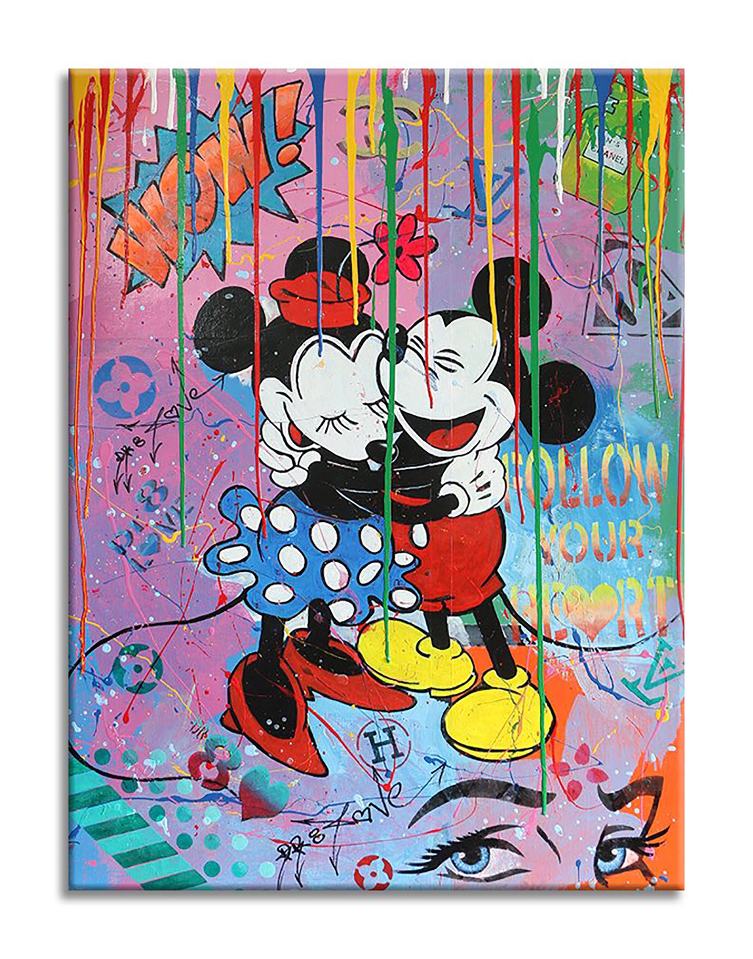 Follow Mickey Minnie – Giclée printed on Canvas or Paper