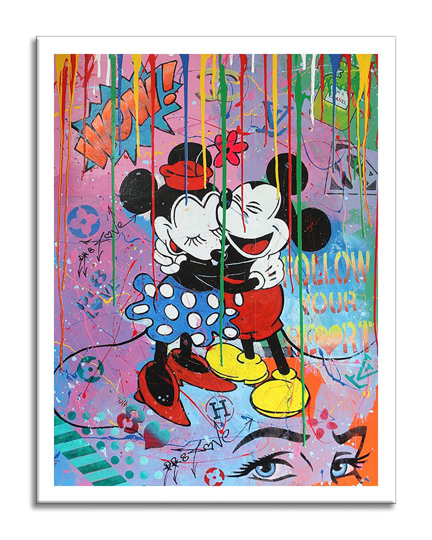 Follow Mickey Minnie – Giclée printed on Canvas or Paper