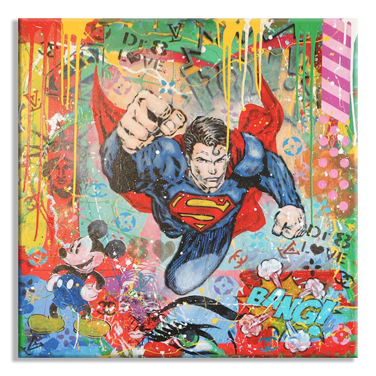 Follow Superman - Original Painting on Canvas