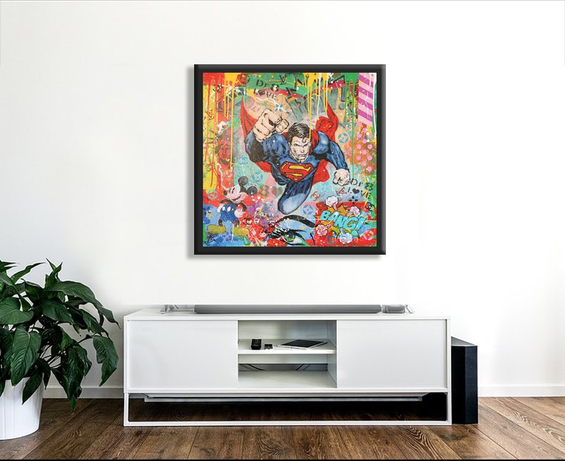 Follow Superman – Giclée printed on Canvas or Paper