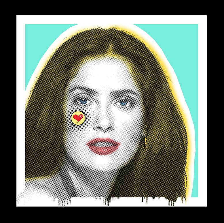 Salma Hayek - Frida  – Giclée printed on Canvas or Paper