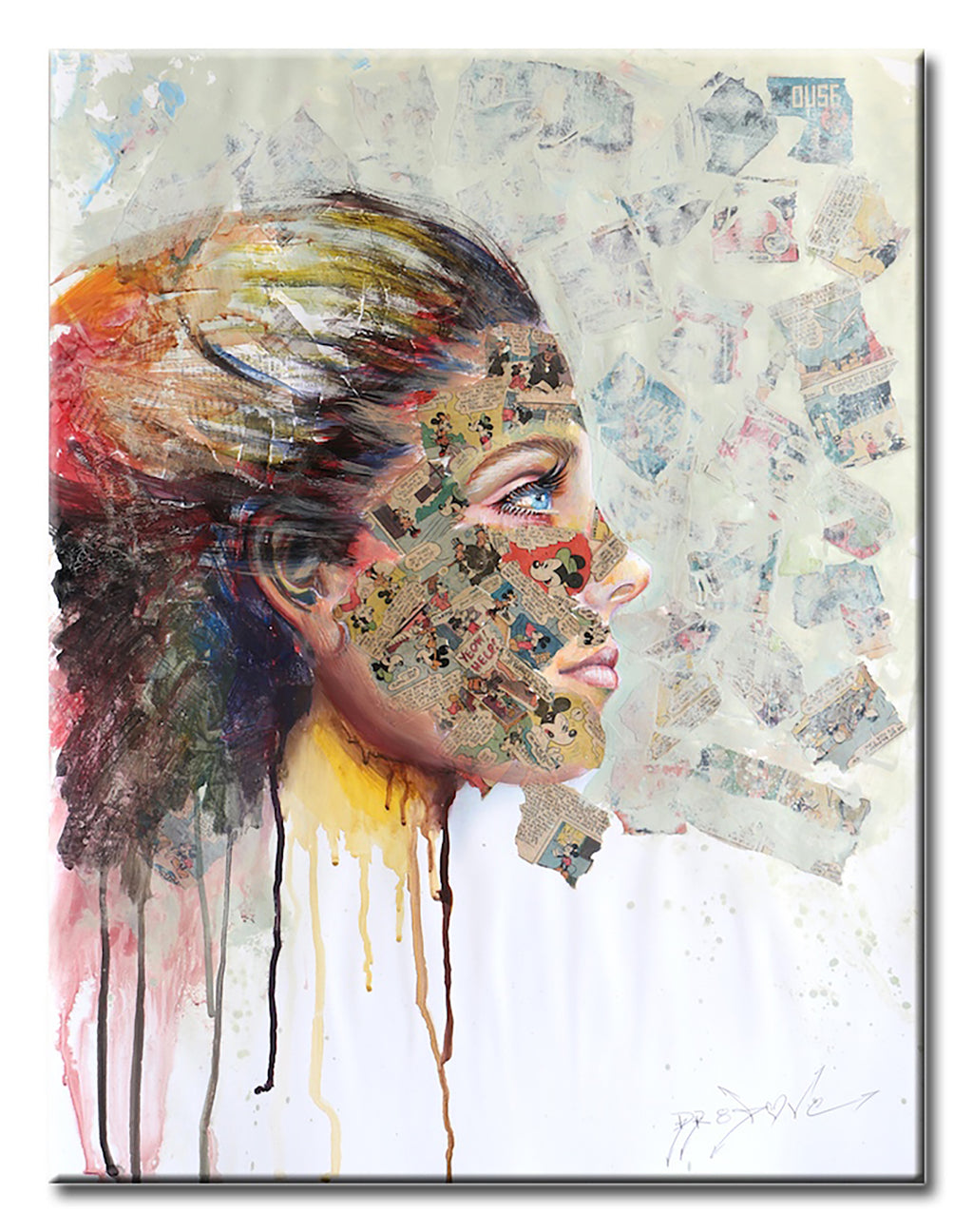 Good Time - Original Collage Painting on Paper