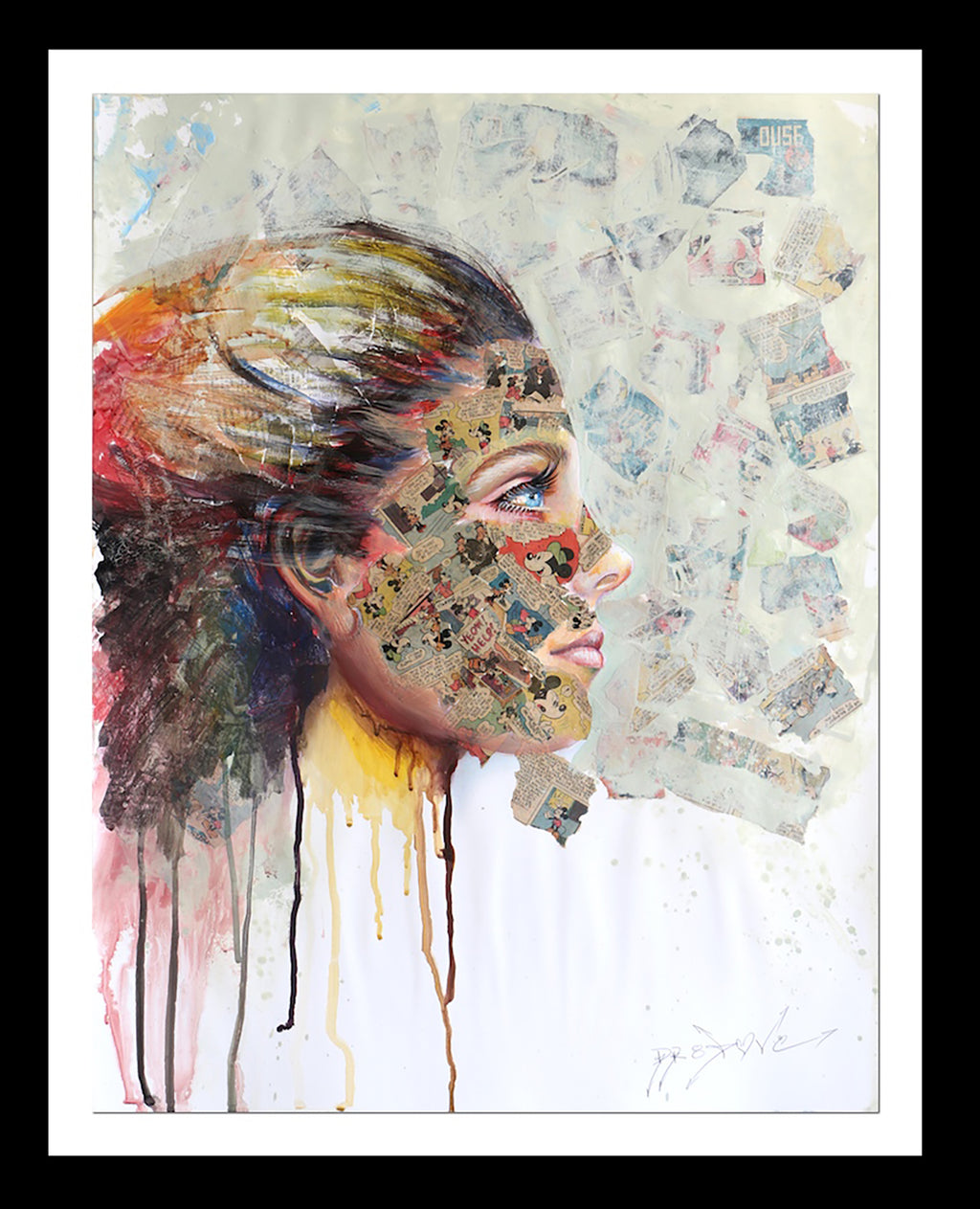 Good Time - Original Collage Painting on Paper