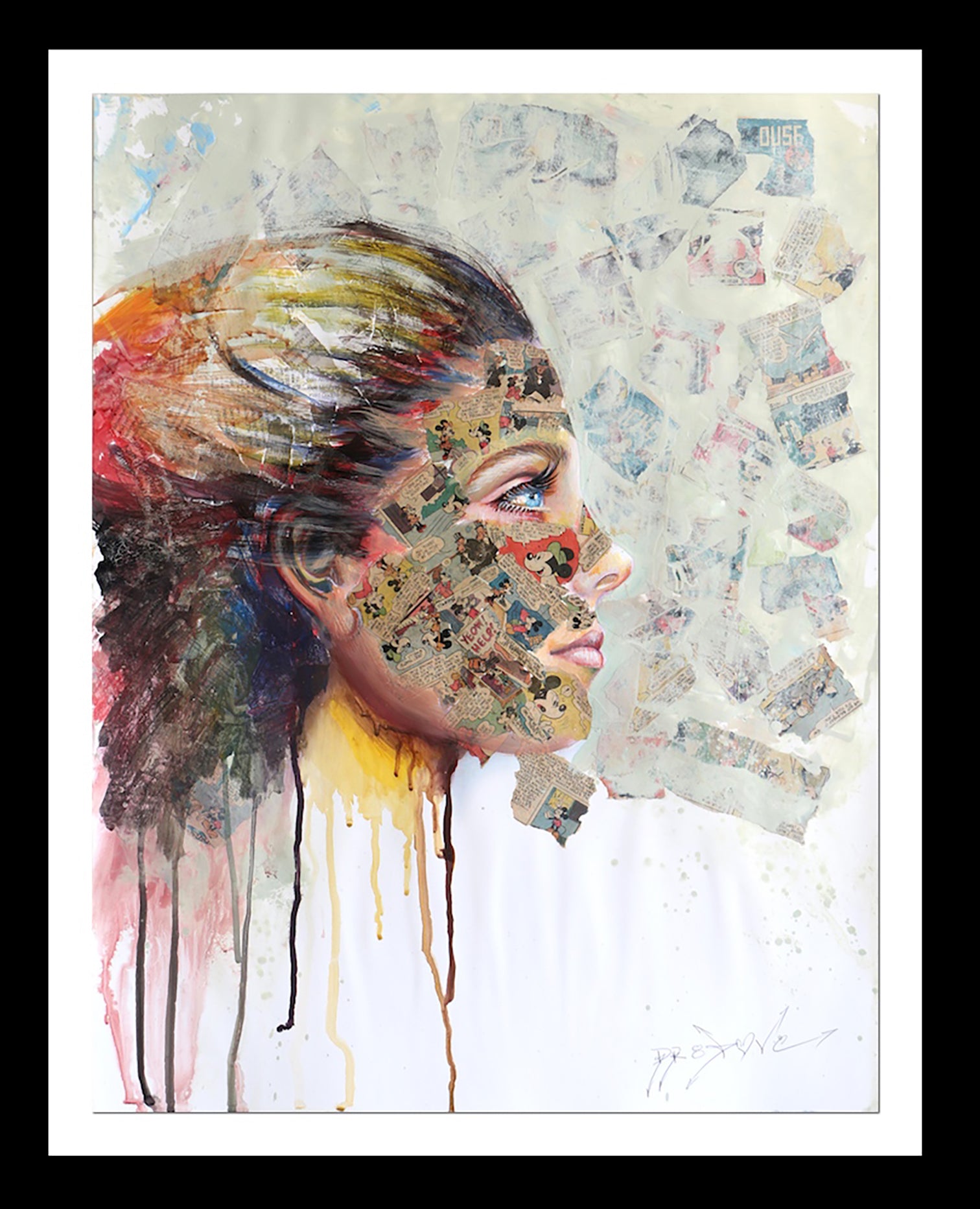 Good Time - Original Collage Painting on Paper