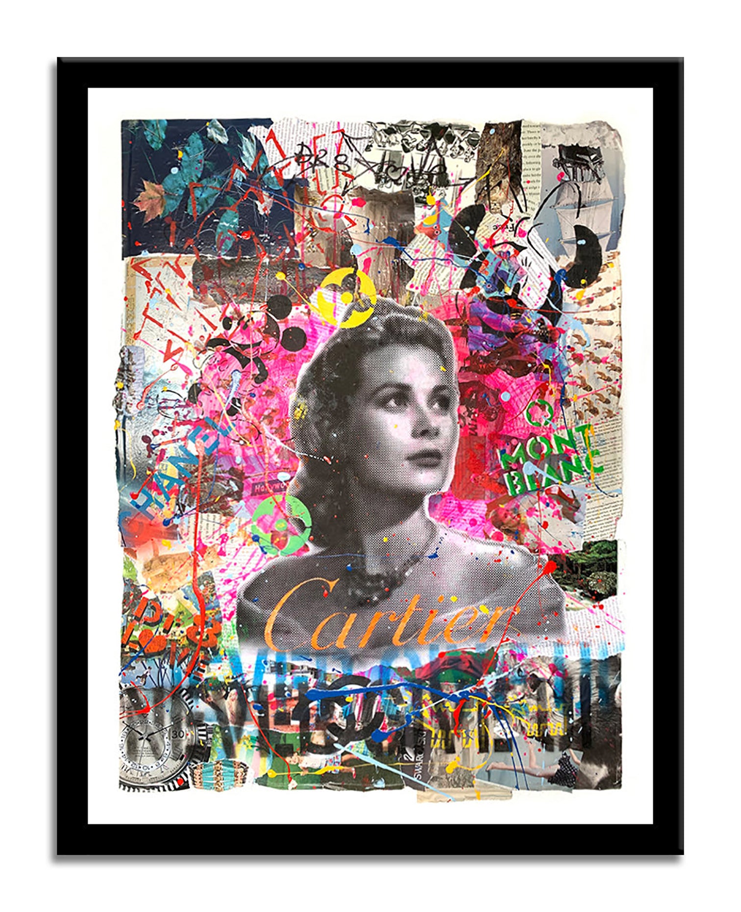 Grace Cartier - Original Collage Painting on Paper