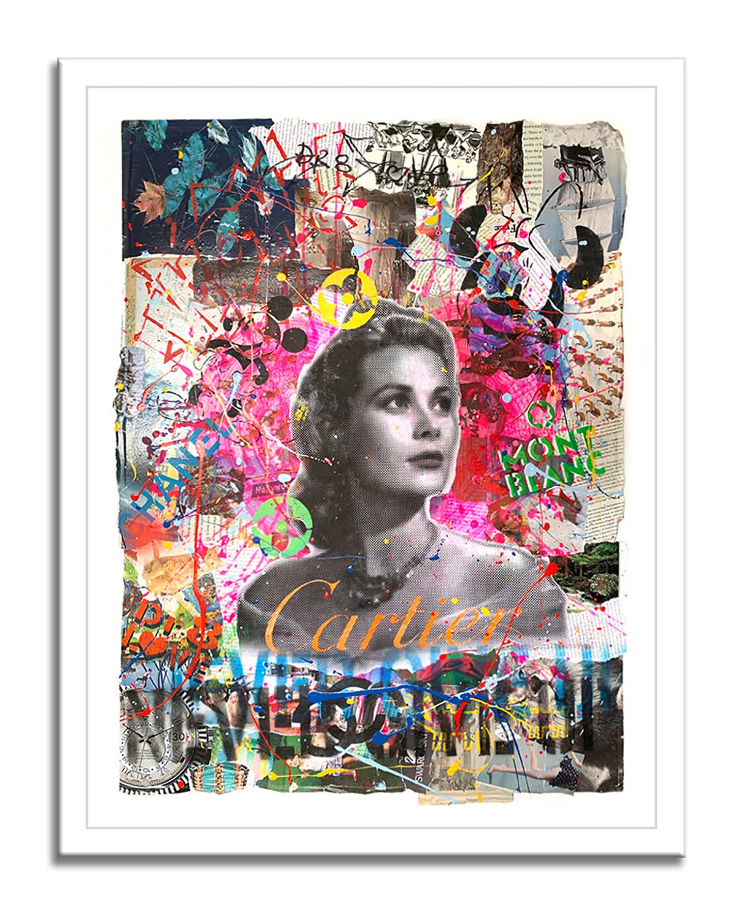 Grace Cartier - Original Collage Painting on Paper