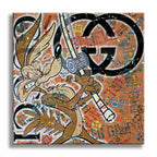 Gucci Coyote - Original Painting on Canvas