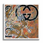 Gucci Coyote - Original Painting on Canvas