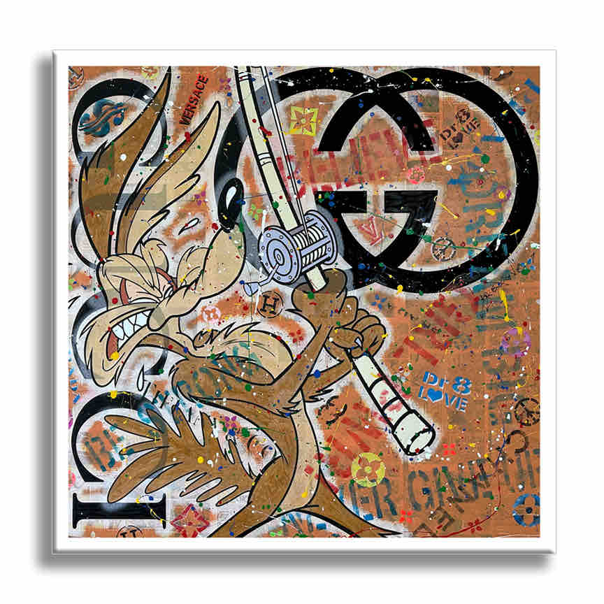 Gucci Coyote - Original Painting on Canvas