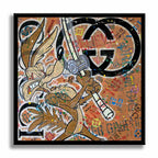 Gucci Coyote - Original Painting on Canvas