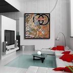 Gucci Coyote - Original Painting on Canvas