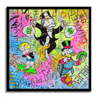Happy and Rich - Original Painting on Canvas