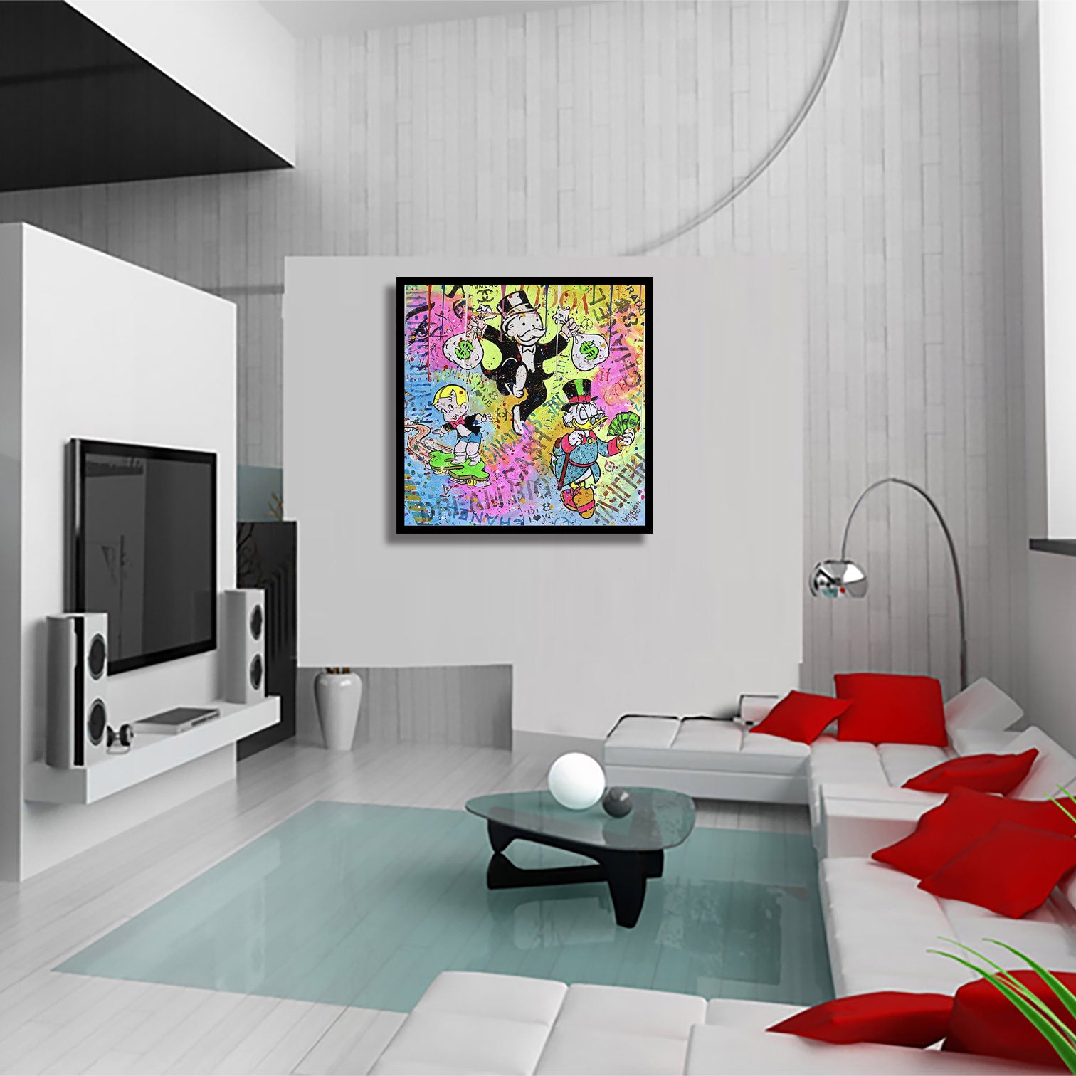 Happy and Rich - Original Painting on Canvas