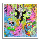 Happy and Rich - Original Painting on Canvas