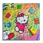 Hello Kitty -Cartier - Original Painting on Canvas