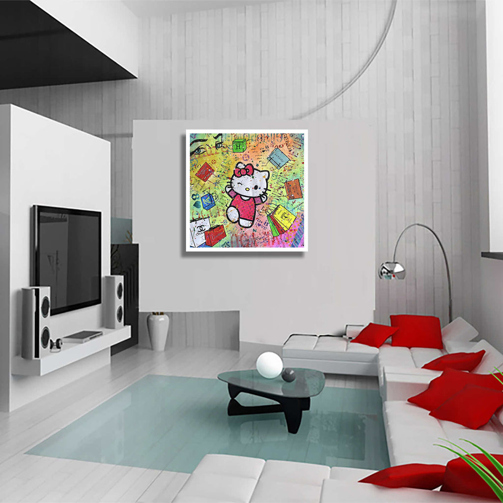 Hello Kitty -Cartier - Original Painting on Canvas